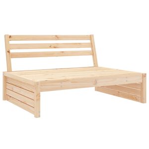 vidaXL Garden Middle Sofa 120x80 cm Solid Wood Pine