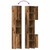 vidaXL 4 Piece Bathroom Furniture Set Old Wood Engineered Wood