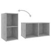 vidaXL 6 Piece TV Cabinet Set Concrete Grey Engineered Wood