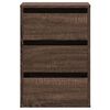 vidaXL Corner Chest of Drawers Brown Oak 40x41x58 cm Engineered Wood