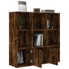 vidaXL Book Cabinet Smoked Oak 98x30x98 cm