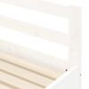 vidaXL Daybed with Trundle without Mattress White 90x200 cm Solid Wood