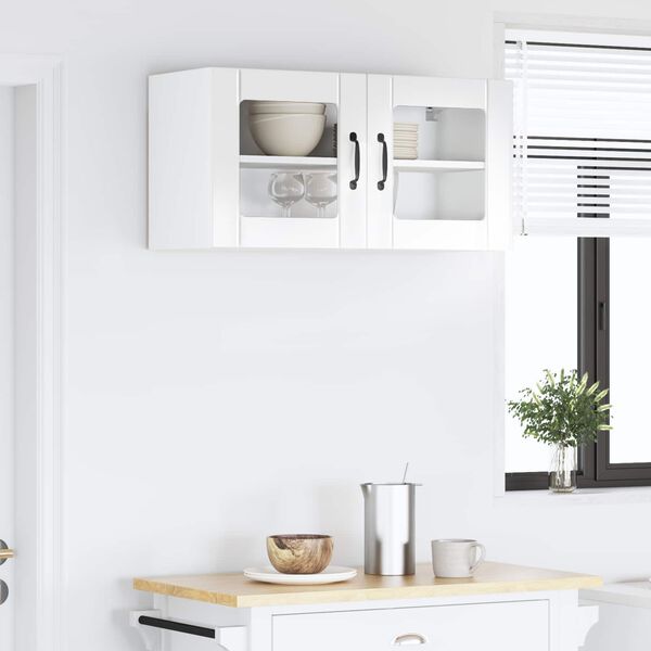 vidaXL Kitchen Cabinet High Gloss White 80 x 31 x 40 cm