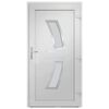 vidaXL Front Door White 98x200 cm PVC