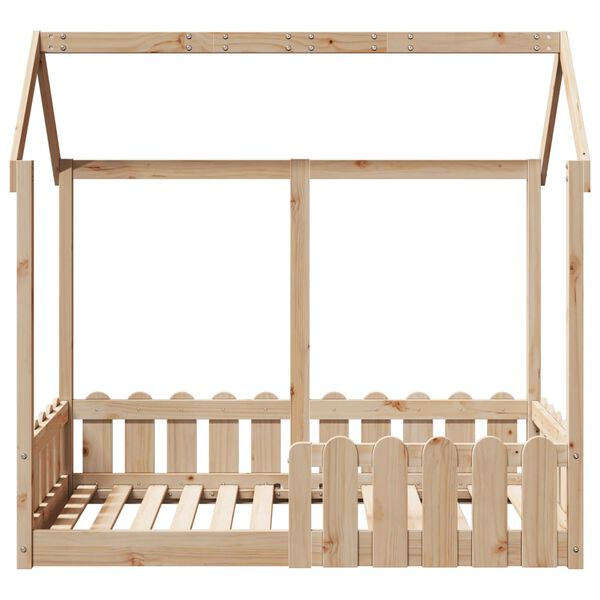 vidaXL Kids' House Bed Frame 70x140 cm Solid Wood Pine