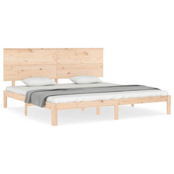 vidaXL Bed Frame without Mattress 200x200 cm Solid Wood Pine