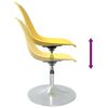 vidaXL Swivel Dining Chairs 4 pcs Yellow PP