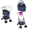 vidaXL Folding Pet Stroller Blue 78 x 54 x 101 cm 600D Oxford fabric