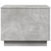 vidaXL Coffee Table with LED Lights Concrete Grey 50x50x40 cm