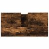 vidaXL Bathroom Cabinet Smoked Oak 65x33x60 cm Engineered Wood