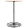 vidaXL Bar Table &Oslash;50x89.5 cm Solid Wood Oak