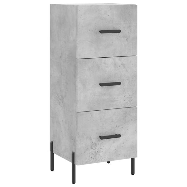 vidaXL Sideboard Concrete Grey 34.5x34x90 cm Engineered Wood