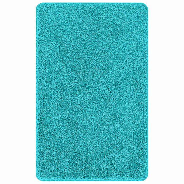 vidaXL Anti-slip Bath Mat Set 2 pcs Turquoise PP