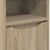 vidaXL Bathroom Cabinet Sonoma Oak 30.5 x 30 x 195 cm Engineered Wood