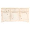 vidaXL Sideboard White 160x40x80 cm Solid Mango Wood