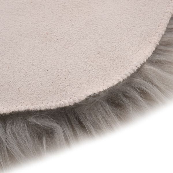 vidaXL Rug 60x90 cm Faux Sheep Leather Light Grey