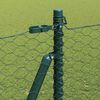 vidaXL Fence Post Green 25 x 1.5 m (36 mm mesh) Steel