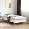 vidaXL Bed Frame without Mattress White 90x190 cm Single Solid Wood Pine