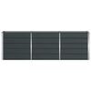 vidaXL Planter Anthracite 240 x 40 x 75 cm Steel