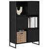 vidaXL Book Cabinet Black Oak 68 x 30 x 108.5 cm Engineered Wood
