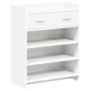 vidaXL Shoe Cabinet 73.5 x 36 x 92 cm Engineered Wood White