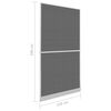 vidaXL White Hinged Insect Screen for Doors 120 x 240 cm