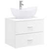 vidaXL Bathroom Furniture Set White Engineered Wood