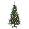 vidaXL Artificial Hinged Christmas Tree Green 150 cm PE and PVC