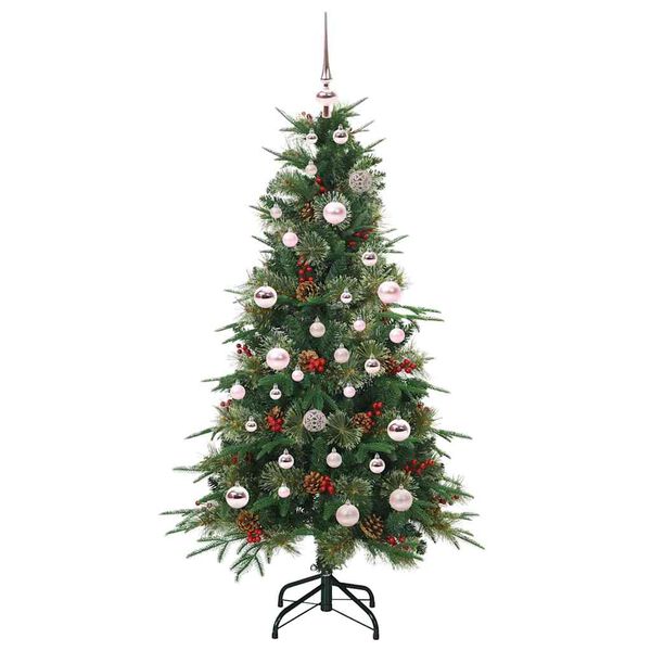 vidaXL Artificial Hinged Christmas Tree Green 150 cm PE and PVC