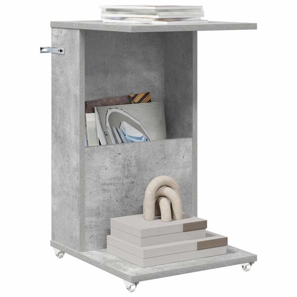 vidaXL Side Table Concrete Grey 40 x 35 x 60 cm Engineered Wood