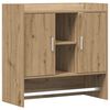 vidaXL Wall Shelf Wall-Mounted Artisan Oak 80 x 36 x 80 cm