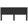 vidaXL Headboard with Headboard Black Oak 200 cm Engineered wood