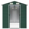 vidaXL Garden Shed Green 191x385x198 cm Galvanised Steel