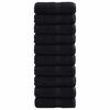 vidaXL Guest Towel SOLUND 50 pcs Black 30 x 30 cm 550 gsm