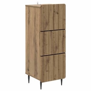 vidaXL Drawer Cabinet Artisan Oak 33 x 34.5 x 92 cm Engineered Wood