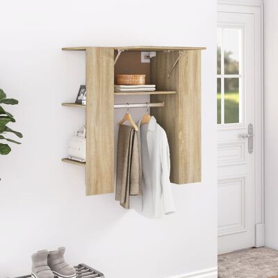 vidaXL Hallway Cabinet Sonoma Oak 97.5x37x99 cm Engineered Wood