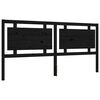 vidaXL Bed Frame without Mattress Black 200x200 cm Solid Wood
