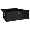 vidaXL Storage Box Black 100x55x37 cm Aluminium