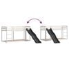 vidaXL Bunk Bed with Slide&Ladder without Mattress White 80x200 cm