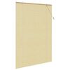 vidaXL Roller Blind with Curtains Manual Nature 140 x 220 cm Bamboo