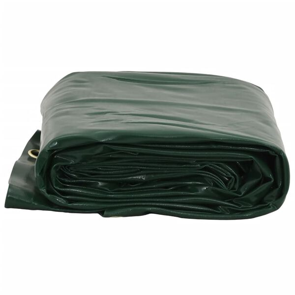vidaXL Tarpaulin Green &Oslash; 2.6 m 650 g/m&sup2;