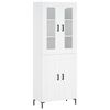 vidaXL Highboard White 69.5x34x180 cm Engineered Wood
