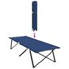 vidaXL Folding Camping Bed Folding Manual 2 pcs Blue 206 x 76 x 74 cm