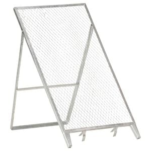 vidaXL Garden Sieve | Galvanised Steel | Foldable | Garden Sieve | Rectangular
