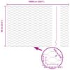 vidaXL Hexagon Fence Silver 0.6 x 100 m Galvanised steel
