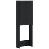 vidaXL Toilet Cabinet DELFT Black 66 x 25.5 x 190 cm Engineered Wood