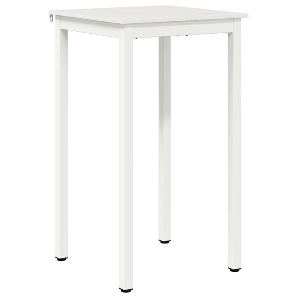 vidaXL Bar Table White 60 x 60 x 105 cm Solid Pine Wood