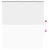 vidaXL Roller Blind Blackout White 140x130 cm Fabric Width 136.6 cm Polyester