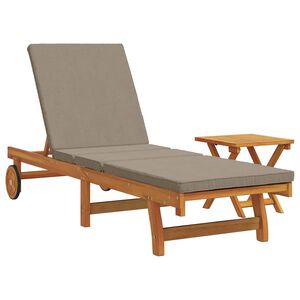 vidaXL Sun Lounger 2 pcs Solid Acacia Wood Brown