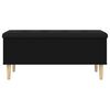 vidaXL Storage Bench Black 102x42x46 cm Engineered Wood